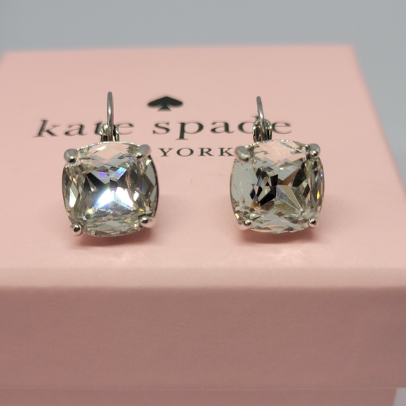 kate spade Silver Drop Solitaire Stud Earrings NWT